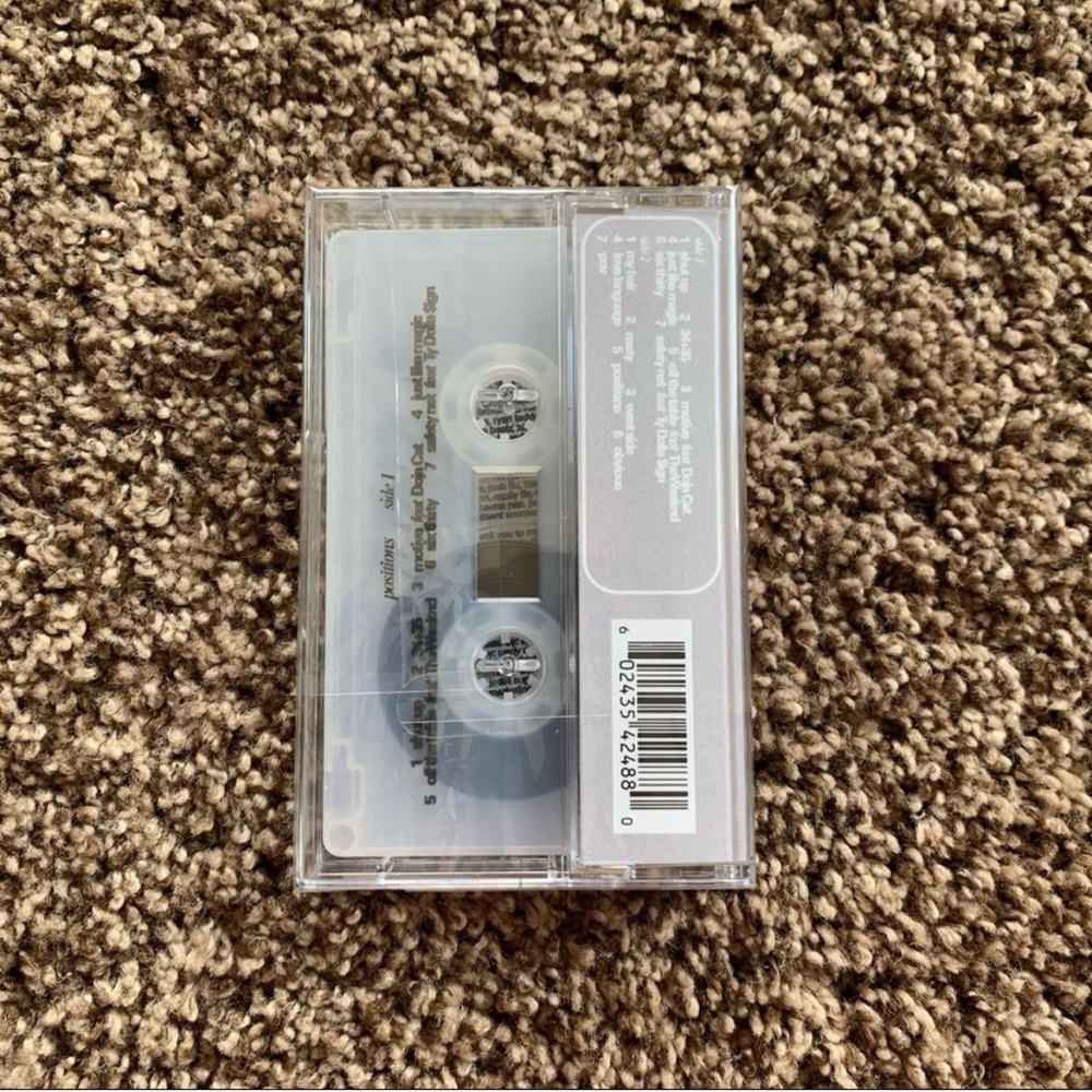 NEW Ariana Grande Positions Frosted White Cassette - Picture 4 of 6